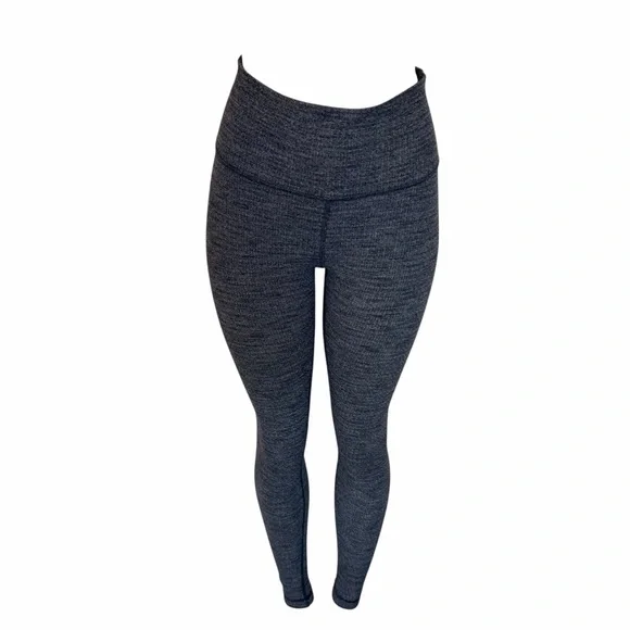 Lululemon Wunder Under high waisted full length Gray knit Leggings size 8 - Picture 4 of 9